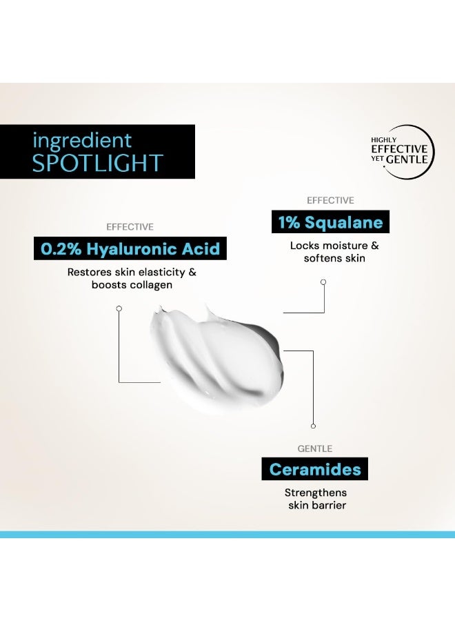 Deconstruct Hyaluronic Acid & Squalane Moisturizer | 0.2% Hyaluronic Acid 1% Squalane |Moisturizer For Normal Skin | Lightweight Moisturiser | For Long Lasting & Non-Greasy Hydration | 50Gm, Cream - Image 4